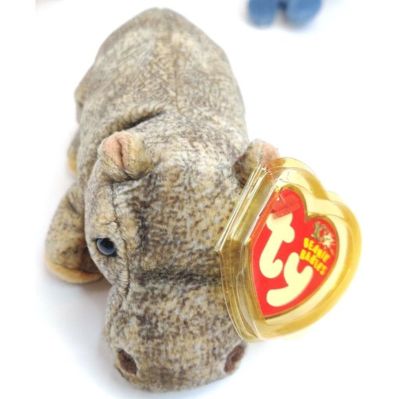 Retired Vintage TY TUBBO the HIPPO BEANIE BABY - MINT with MINT TAGS - Picture 1 of 3